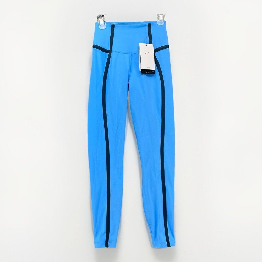 NWT‎ NIKE Women's One High Waisted 7/8 Leggings Size Ex Small Blue MSRP $70.00